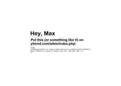 Hey, Max