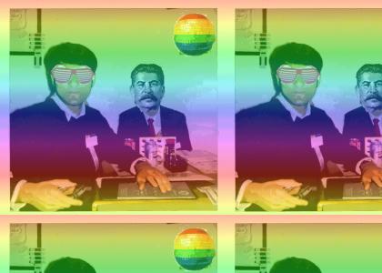 Rainbow Stalin with Cameron