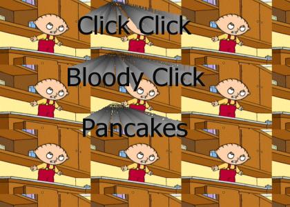 Stewie Loves His Pancakes