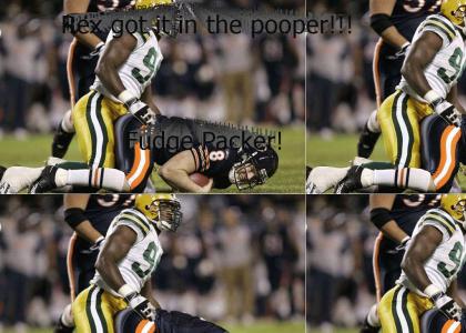 Rex Grossman got his Fudge Packed by a Packer