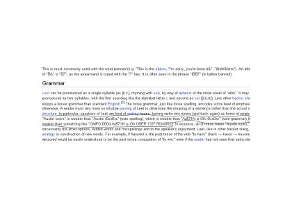 How Wikipedia Explains 1337