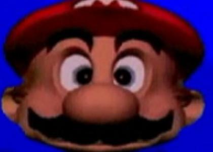 Mario Floating Head Stares into Your Soul