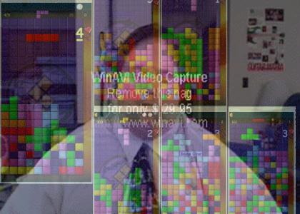 Cyberman playing Tetris