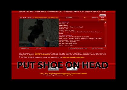 Hl2 shoe on head