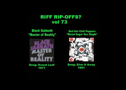 Riff Rip-Offs Vol 73 (Black Sabbath v. RHCP)