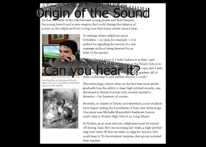 Origin of the sound!