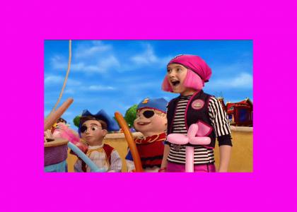 Lazytown: Epic stingy maneuver