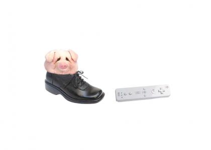 Piggyshoe can't play Wii