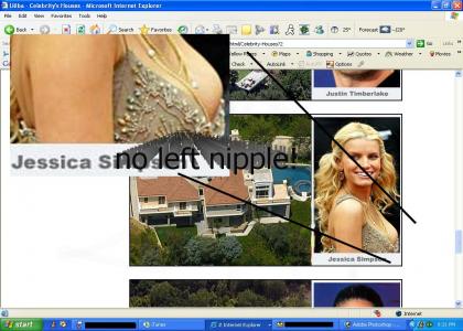 Jessica Simpson has 1 nipple