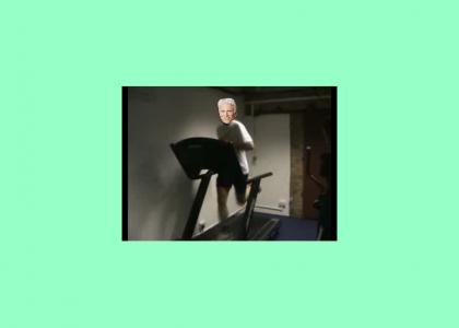 Danson gets a workout