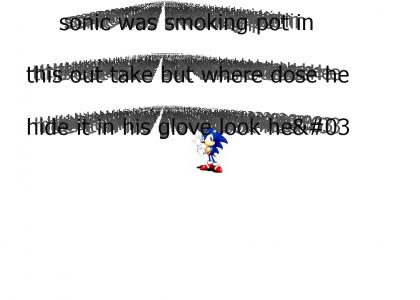 sonic sez while smoking pot