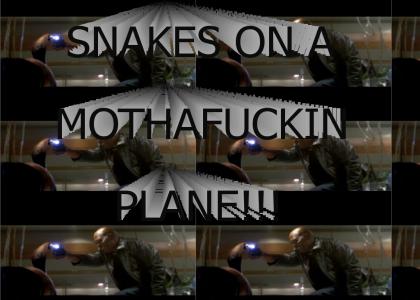 Snakes on a Plane:  Samuel L Jackson Tasering a Snake in the Face