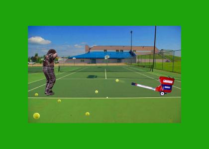 Chunk's Tennis Lesson