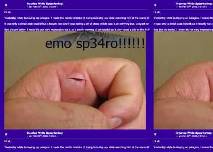 emo spearo knife wound