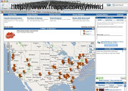 Join the YTMND Frappr Map Today!