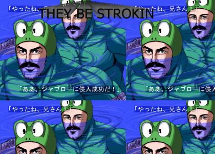 Frog Mario and Luigi be Strokin
