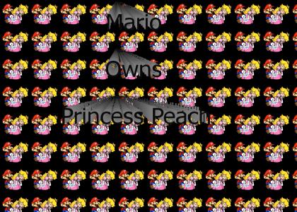 mario owns princess peach in the face... 1up