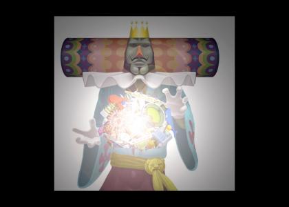 King of All Cosmos summons a Katamari