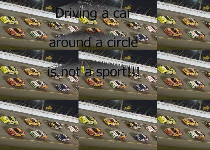 Driving a car around a circle is not a sport