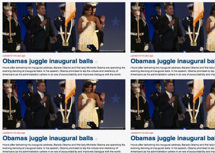 Obama's Juggle Inaugural Balls