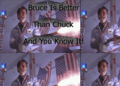 Bruce Campbell pwns Chuck Norris