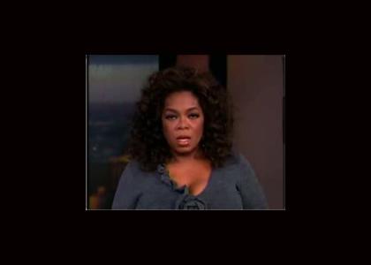 Oprah Stares Into.....Something