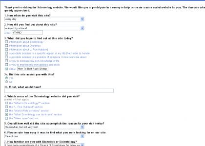 Lets Try the Scientology Feedback
