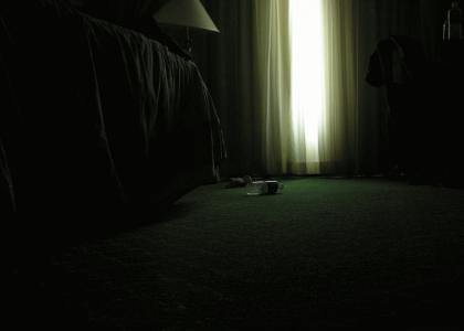 dark room (can you see the ghost???)