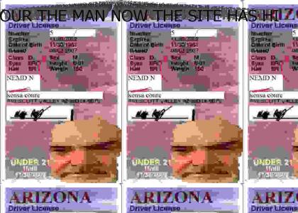 your the man now dog site gets his liscense (for the site)