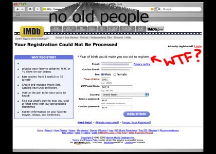 IMDB hates old people