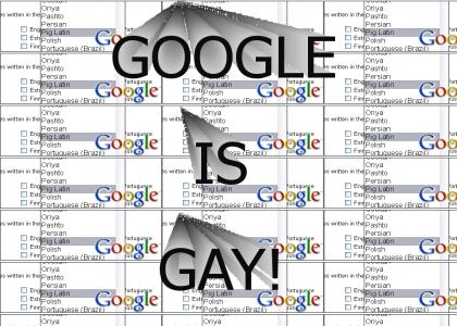 Google is gay!