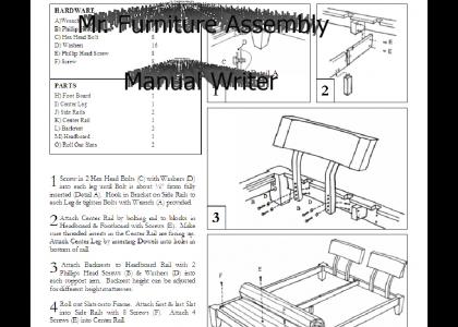 Mr. Furniture Assembly Manual Writer