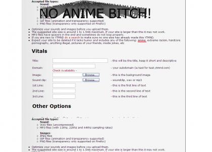 Anime is NOT ALLOWED on YTMND!