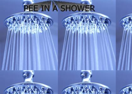 Pee in a shower