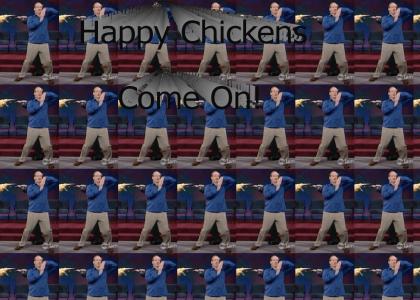 colin mochrie is a happy chicken!