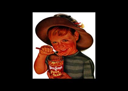 Baked Bean Kid Stares into Your Soul