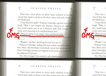 Ron ejaculates loudly in book 5