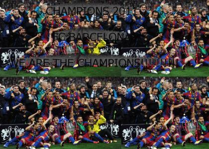 Barca, the Champions!