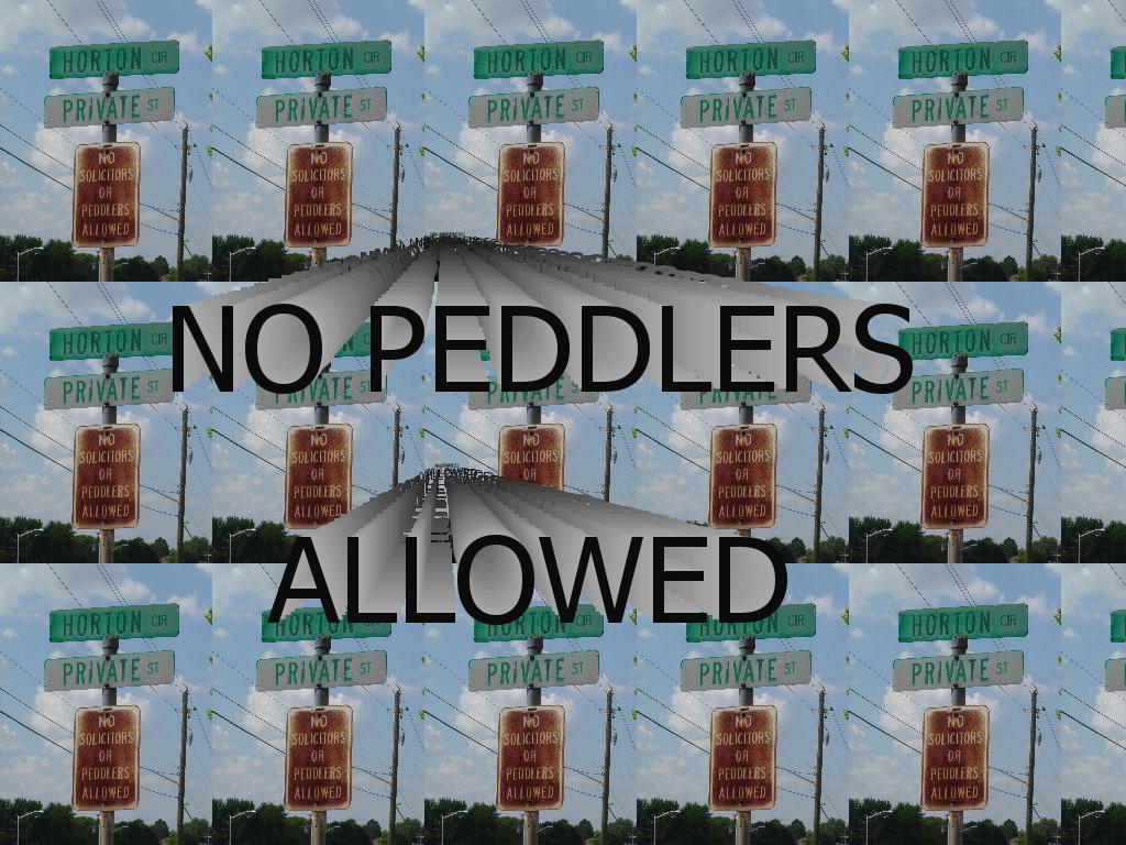 nopeddlers