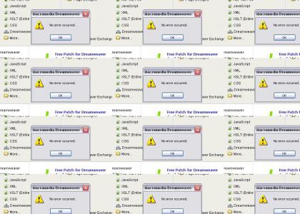 Macromedia has Brilliant Error Messages