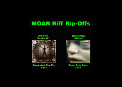 more riff rip-offs 1: Ministry vs Rammstein
