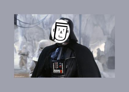 Vader's face is made of failure