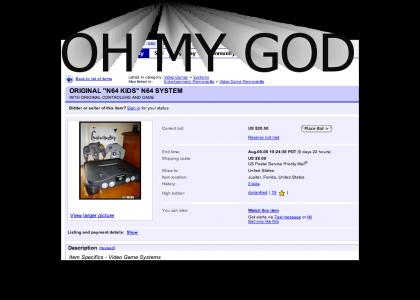 Nintendo 64 kid on ebay!
