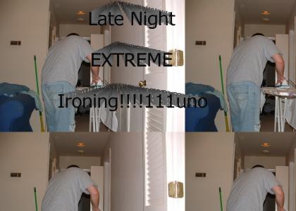 Late Night Extreme Ironing