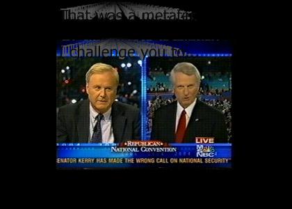 Democratic Senator Zell Miller initiates the challenge