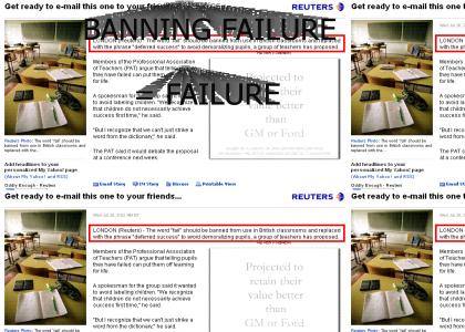 BANNING FAILURE = FAIL