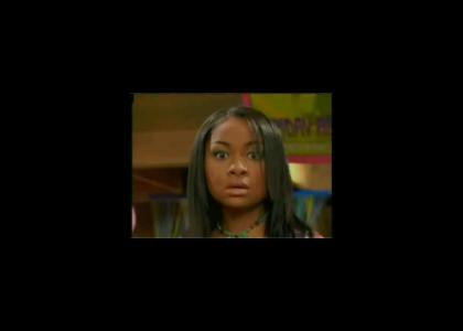 Raven Baxter stares into your soul...or into the future...I don't know