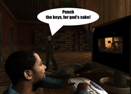 Breen thinks you should punch the keys, for god's sake