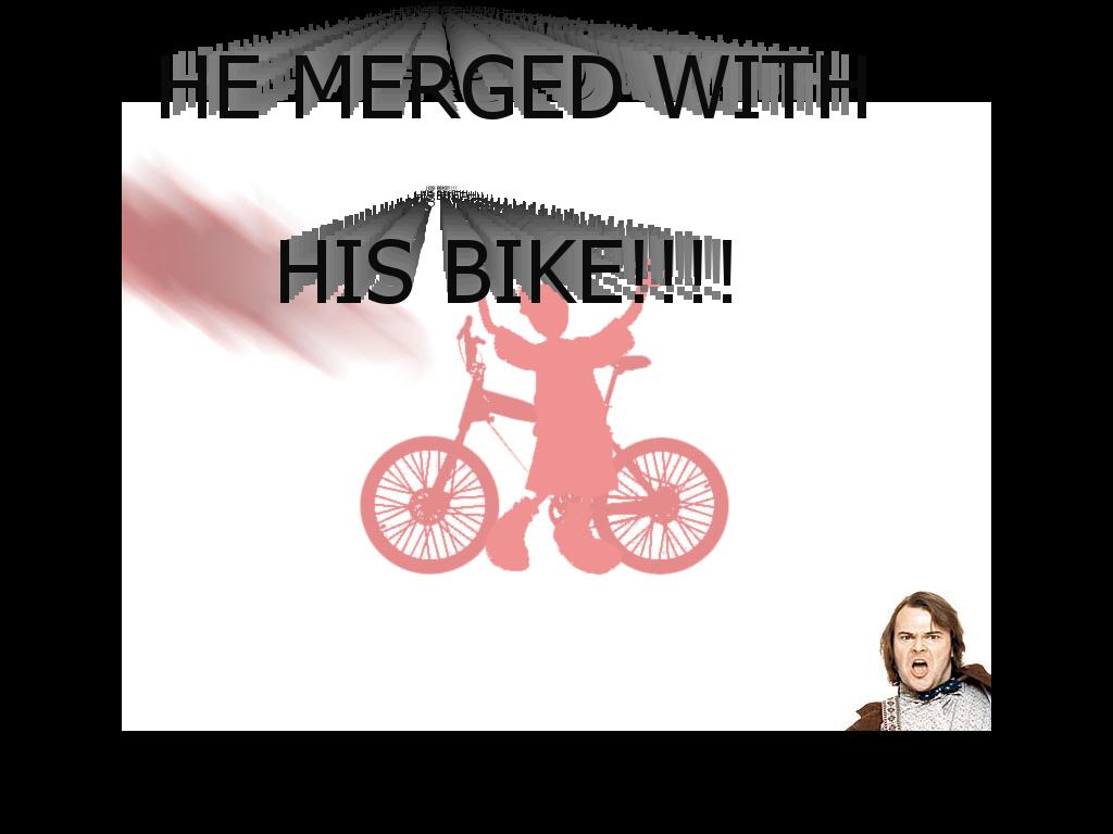 hemergedwithhisbike