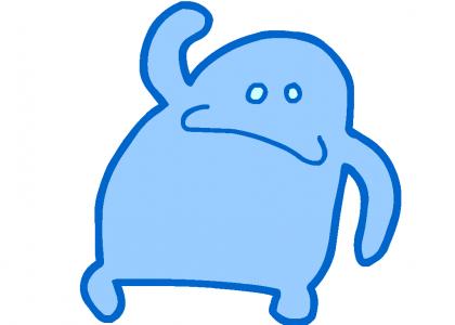 Blob can't stop dancing